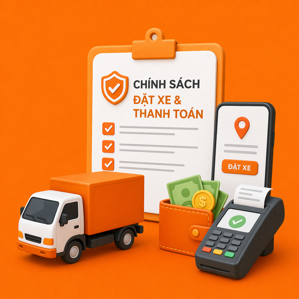 Chính sách đặt xe và thanh toán